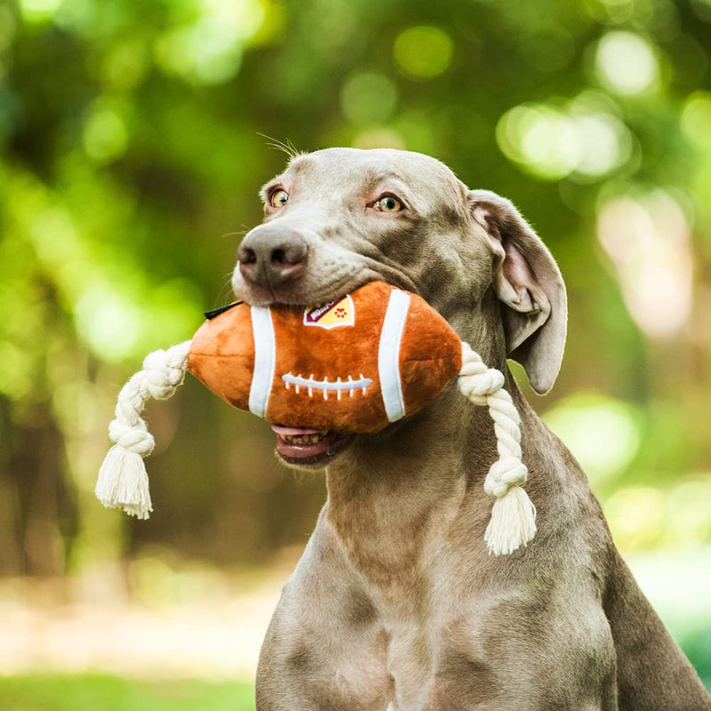 CHEWFFON Dog Toys, Interactive Dog Toy, Dog Ball Toy, 2 in 1 Dog Football Toys with Cotton Rope,Tug of War Dog Toys Boredom, Durable Dog Squeaky Ball Toy for Small Medium and Large Dog - PawsPlanet Australia