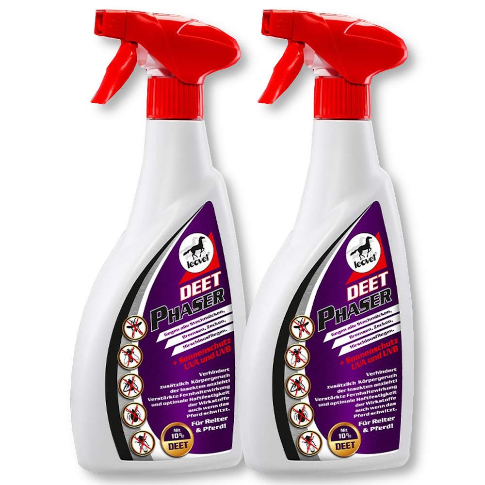 Leovet Deet Phaser 2x550ml insect repellent horse fly repellent - PawsPlanet Australia