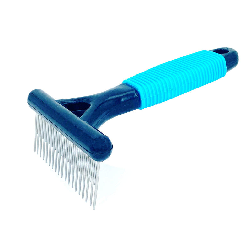 genericss Undercoat Rake for Dogs, Designed for Breeds with Medium to Long Undercoats,Long & Short Stainless Steel Teeth, Safe Dematting Comb for Easy Mats & Tangles Removing. - PawsPlanet Australia