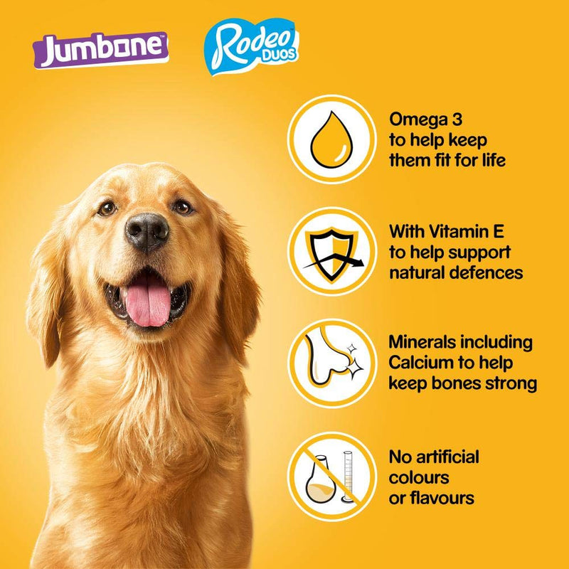 Pedigree Rodeo Duos & Jumbone Medium Dog Treats in Mega Box - Multi Mix, 780g Chews (Pack of 1) - PawsPlanet Australia