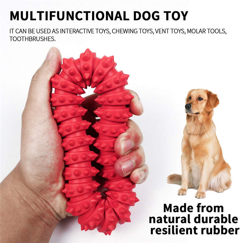 MEKEET Dog Rubber Chew Toy, Dog Treat Chew Toy Dog Toy Chew Training Toys Molar Cleaning Tooth Pet Supply【Suitable for large, medium and small dogs】 - PawsPlanet Australia