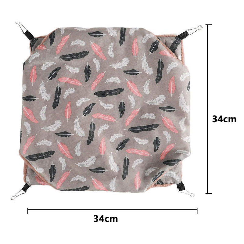 DSTOMO Small Pet Hanging Hammock Bed Nap Sack Swing Warm Bag Pet Sleeper Cage Bunkbed for Parrot Ferret Rat Sugar Glider and Other Small Animals - PawsPlanet Australia