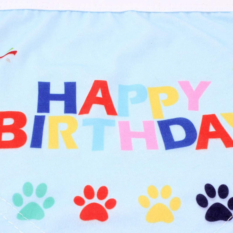 [Australia] - Kicpot 2 Pack Dog Birthday Hat Set, Permium Triangle Scarf Bandana Scarfs Doggie Birthday Kit Party Outfit and Decoration Blue 