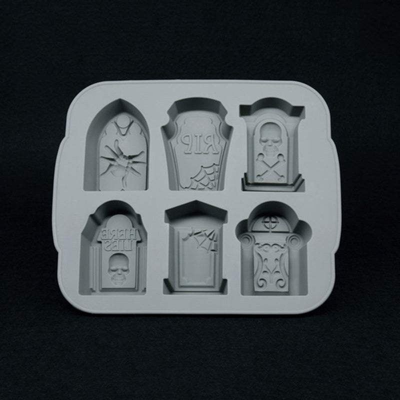 Silicone Ice Cube Trays Halloween RIP Gravestone Mold for Ice, Candy, Cake, Soap - PawsPlanet Australia