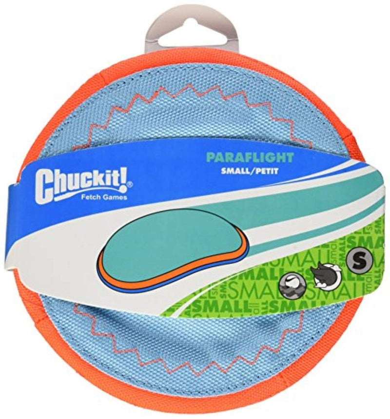ChuckIt! Paraflight Flyer Dog Frisbee Toy Floats Small Blue/Orange - PawsPlanet Australia