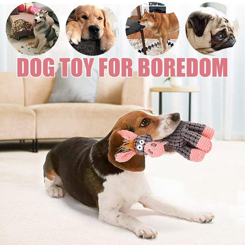 Donkey Soft Dog Toys for Small Medium Dogs Squeaky Dog Toys Plush Puppy Toy - PawsPlanet Australia
