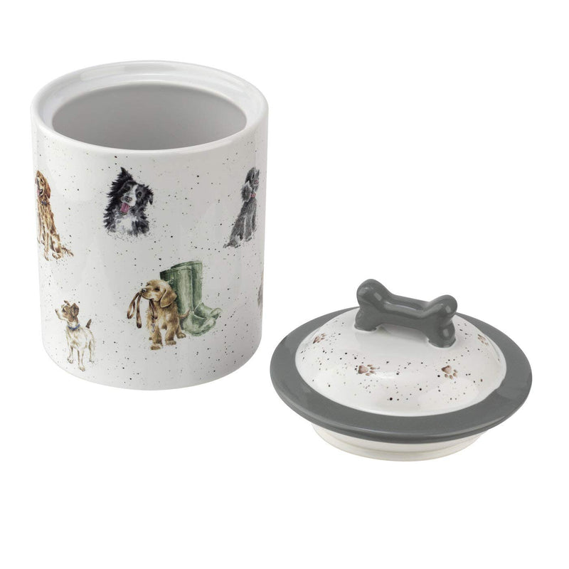 Portmeirion Home & Gifts WN4096-XL Dog Treat jar, Ceramic - PawsPlanet Australia