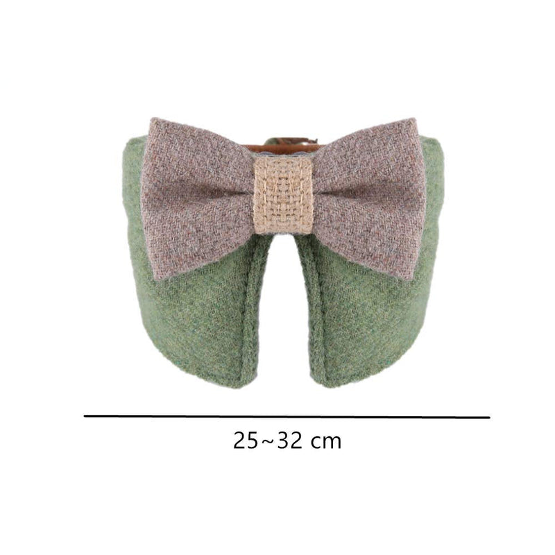 2 Pcs Felt-Cloth Pet Collar Cat Collar Soft Leather Pets Kitten Collars Adjustable Breakaway Safety Buckl - PawsPlanet Australia