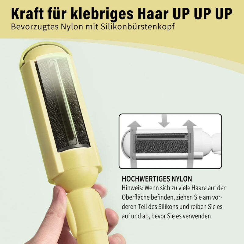 FQQF Lint roller animal hair, reusable animal hair remover, lint brush for removing cat hair and dog hair, reusable for sofa, car, bed, clothing - PawsPlanet Australia