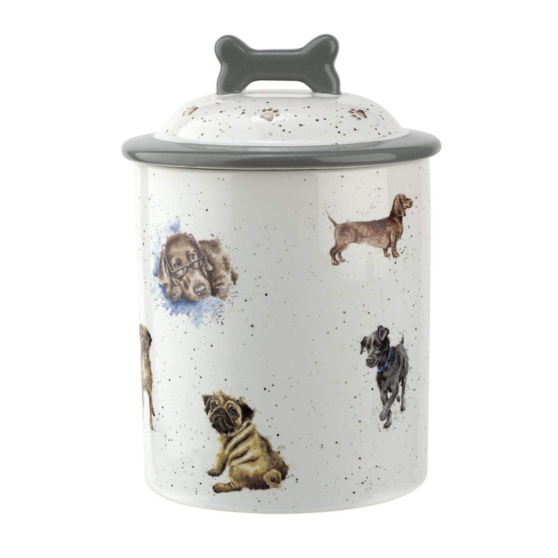 Portmeirion Home & Gifts WN4096-XL Dog Treat jar, Ceramic - PawsPlanet Australia