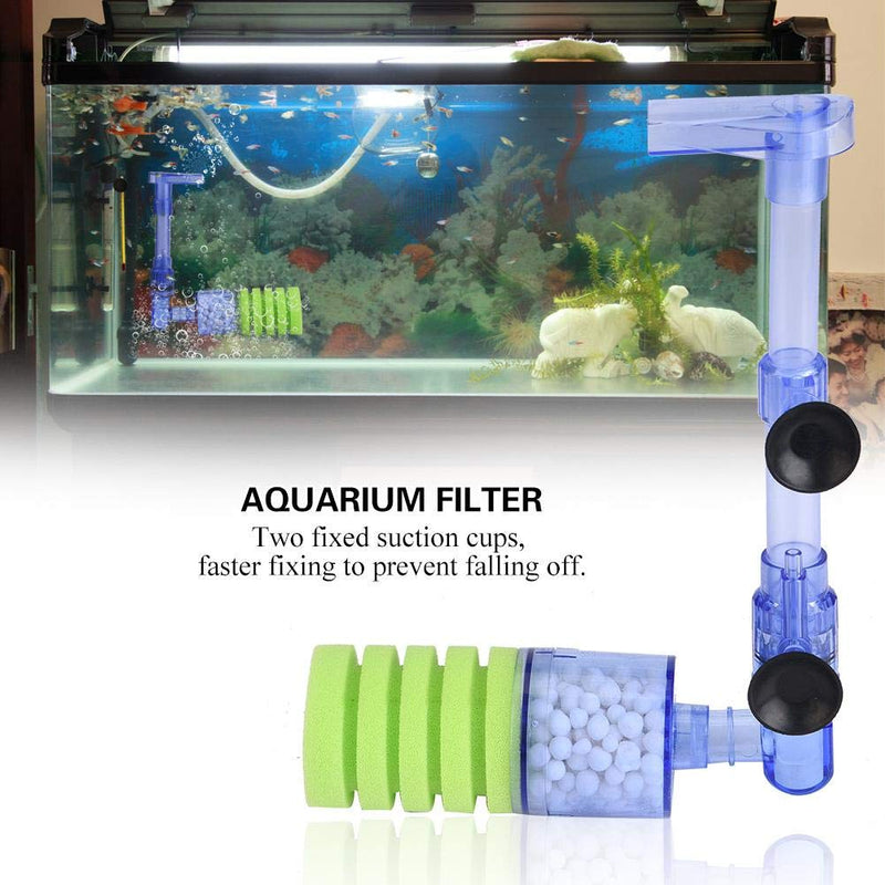 [Australia] - Yutiny Aquarium Filter Biochemical Sponge Filter Fish Tank Oxygen Pump Filter Sponge Aquarium Water Filter Media XY-2880 