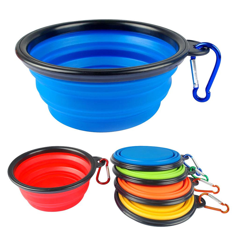 lgt Collapsible Dog Bowls Portable Small Travel Dog Food Water Bowl Expandable for Puppy Cat Small & Medium Pet (Yellow) Yellow - PawsPlanet Australia