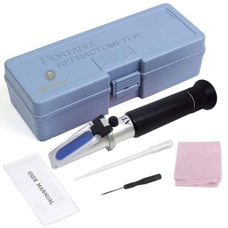 [Australia] - SunGrow Aquarium Refractometer, 7.6 Inches, Measure Salinity of Water, Remarkable Accuracy, Includes Calibration Tool, Ensures Overall Health of Plant and Marine Life, Easy and Clear Reading 