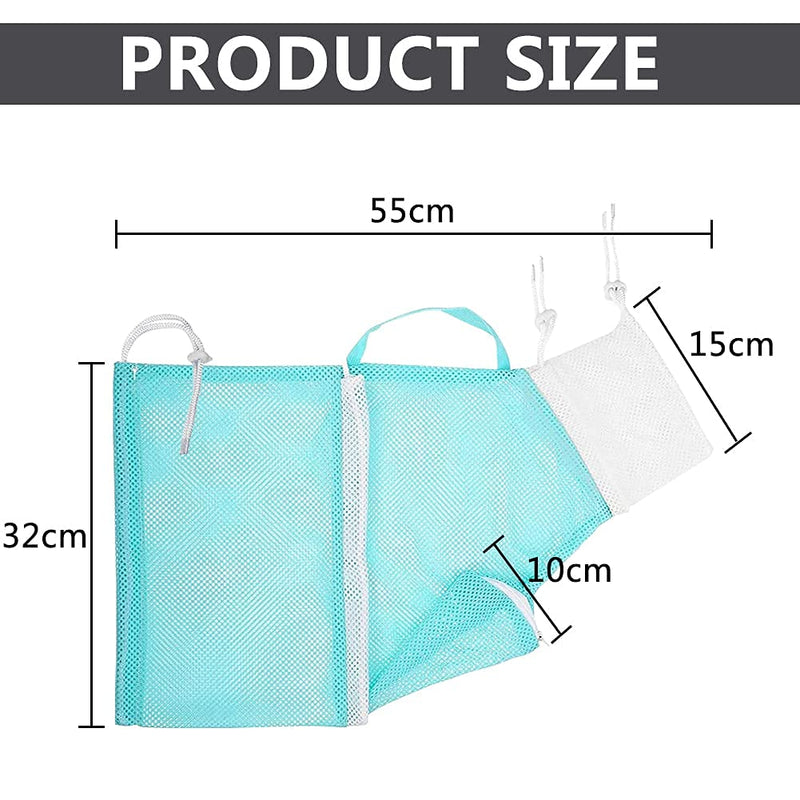 ALHX 2 pcs Cat Shower Net Bag, Cat Bath Bag Breathable Multifunctional Adjustable Anti-Bite and Anti-Scratch Restraint Bag Cat Grooming Bag for Bathing/Nail Trimming/Ear Clean/Medicine Feeding - PawsPlanet Australia