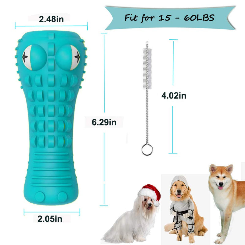 EZSMART Dog Toys Indestructible Squeaky Dog Toothbrush Teething Boredom Interactive Dog Chew Toys for Teeth Cleaning for Medium Large Breed Aggressive Chewer - PawsPlanet Australia