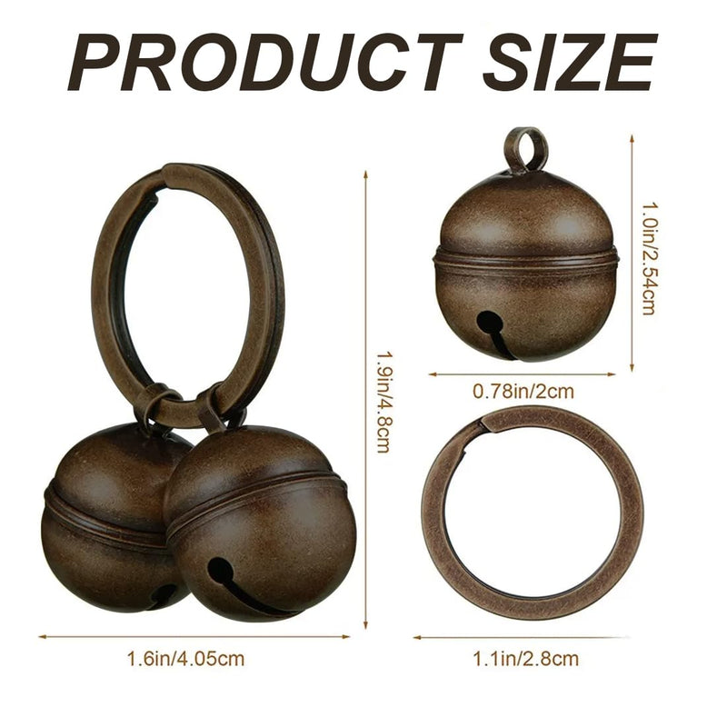 EIHI Bells for crafts, cat bell, 2 sets of extra loud cat and dog bells, pet tracker bell, dog bell for collar, pendant bells for dog cat harness - PawsPlanet Australia