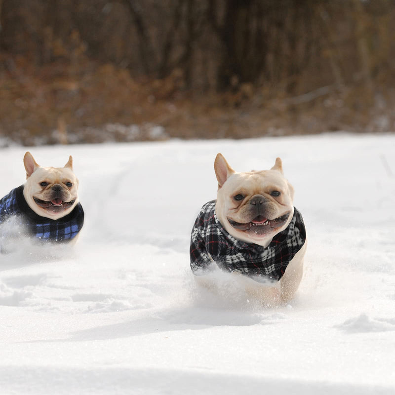 4 Pieces Fabric Dog Sweater with Leash Ring Winter Fleece Vest Dog Pullover Jacket Warm Pet Dog Clothes for Puppy Small Dogs Cat Chihuahua Boy X-Small - PawsPlanet Australia