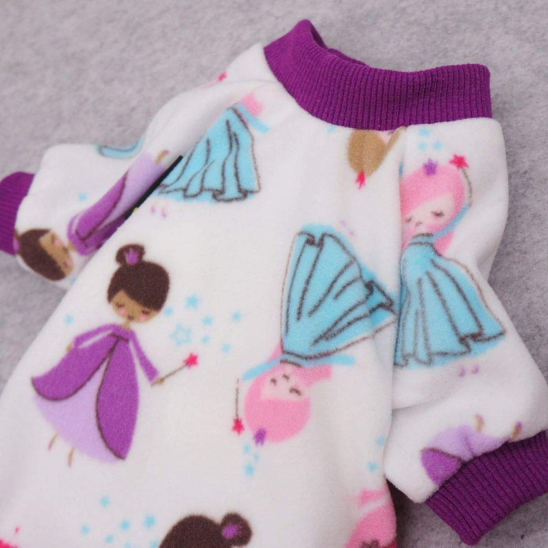 [Australia] - Fitwarm Fairy Pet Clothes for Dog Pajamas Onesies Cat Outfits Jumpsuits Fleece Purple XXL 