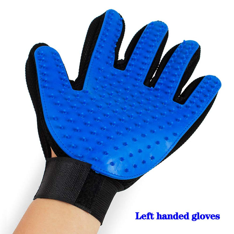 [Australia] - SAPPSEN Pet Grooming Glove Brush Gentle Deshedding Hair Remover Dog Cat Mitt Fur Massage Gloves 1 Pair 