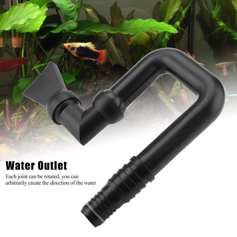 [Australia] - Plastic Duckbill Nozzle Aquarium U-Shaped Water Outlet Nozzle Flexible Free Rotate Nozzle Fish Tank Pump Nozzle 