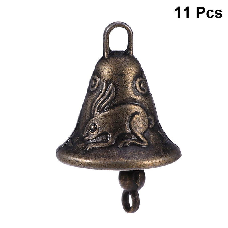 SUPVOX 11pcs Metal Vintage Antique Bells for Craft Wind Chime Making Dog Potty Training Housebreaking - PawsPlanet Australia