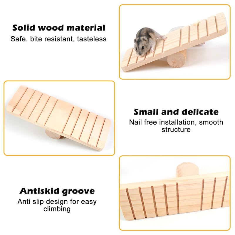 Hamster Chew Toys, Pack of 9 Hamster Toys Natural Pine Wood, Small Animals Chew Toys, Molar Toys Wooden Exercise Bell Roll Toy Accessories for Guinea Pigs Chinchillas Gerbils - PawsPlanet Australia