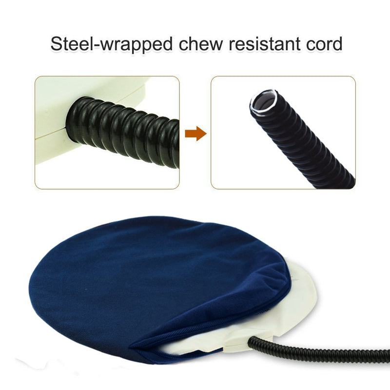 [Australia] - Warmstore Pet Heating Pad Heated Dog Beds Warmer - Cat Electric Heat Pad, Waterproof Adjustable Warming Mat Chew Resistant Steel Cord, Soft Removable Cover Small blue 