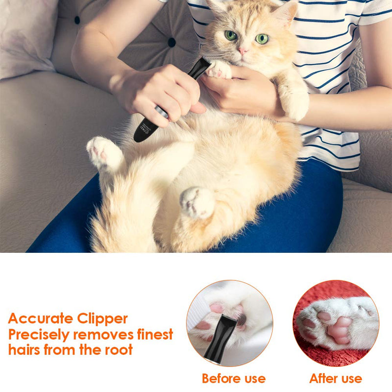 [Australia] - Ceenwes Dog Clippers Precision Blade for Efficient Trimming Waterproof Cordless Pet Trimmer Low Noise Dog Grooming Clippers for Trimming The Hair Around Paws, Eyes, Ears, Face, Rump 