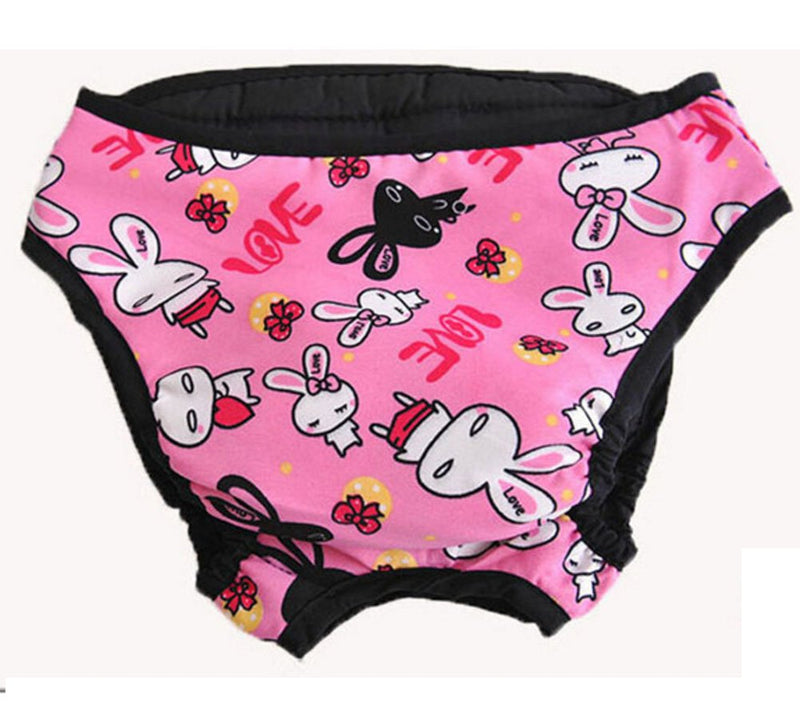 Diyafas Reuseable Washable Female Dog Pants Hygienic Diapers Panties Sanitary Urine Pads for Medium Large Dogs S Pink - PawsPlanet Australia