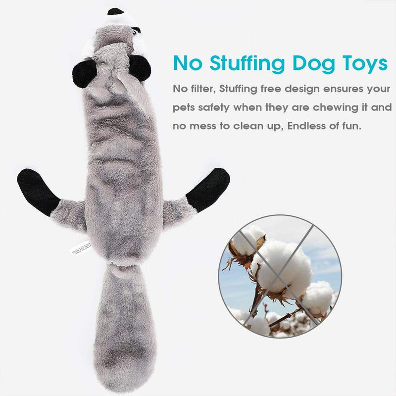 Zerodis Pet Dog Cartoon Plush Toy, 5PCS Soft No Stuffing Squeaky Plush Animals Toy Chewing Toy Set for Pet Dogs - PawsPlanet Australia
