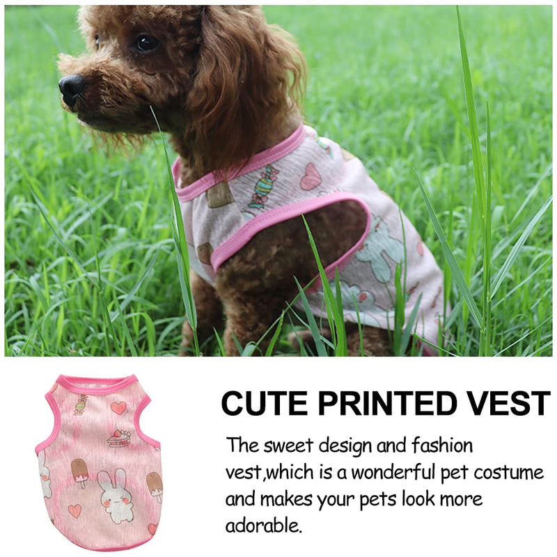 Dog Cooling Vest,Dog Cooling Coat,Dog Cooling Jacket,Cool Jackets for Dogs,Pet Cooling Vest for Outdoor Hiking Training,Rabbit Pink/S - PawsPlanet Australia