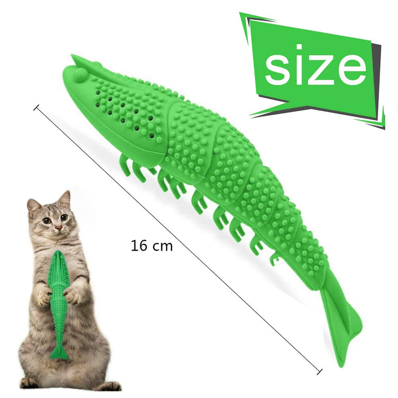 Sunshine smile catnip fish toys,pet chew toy for cat,Cat Teeth Cleaning Dental Care,Interactive Cat Toys,Toothbrush Chew Treat Toy,Kitten Catnip,cat interactive toy fish (2) 2 - PawsPlanet Australia