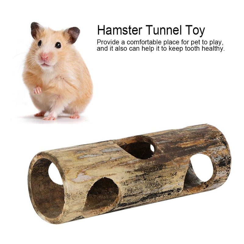 HEEPDD Hamster Toy, All Natural Bamboo Hamster Tunnel Toy Summer Cool Exercise Tubes and Tunnels Small Animal Activity Center Toys for Syrian Hamster Hedgehog Gerbils Chinchillas Medium - PawsPlanet Australia