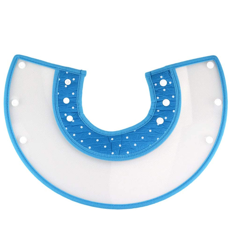 [Australia] - Cat Cone Dog Cone Collar Soft Dotted Recovery Collar After Surgery for Cats Kitten Puppy Small Dogs Pets Animals S Blue 