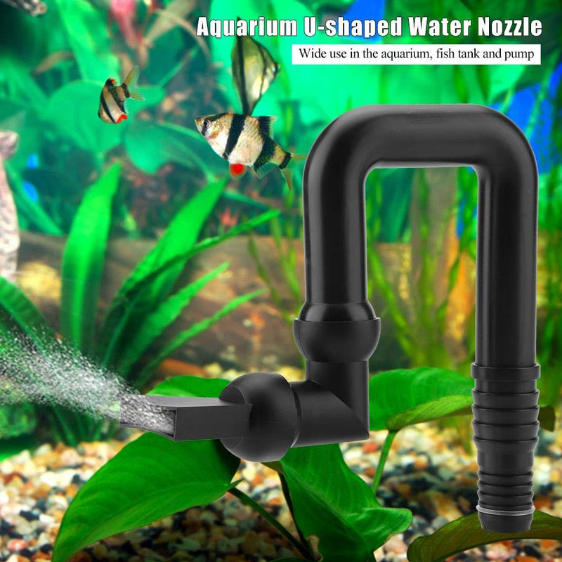 [Australia] - Plastic Duckbill Nozzle Aquarium U-Shaped Water Outlet Nozzle Flexible Free Rotate Nozzle Fish Tank Pump Nozzle 