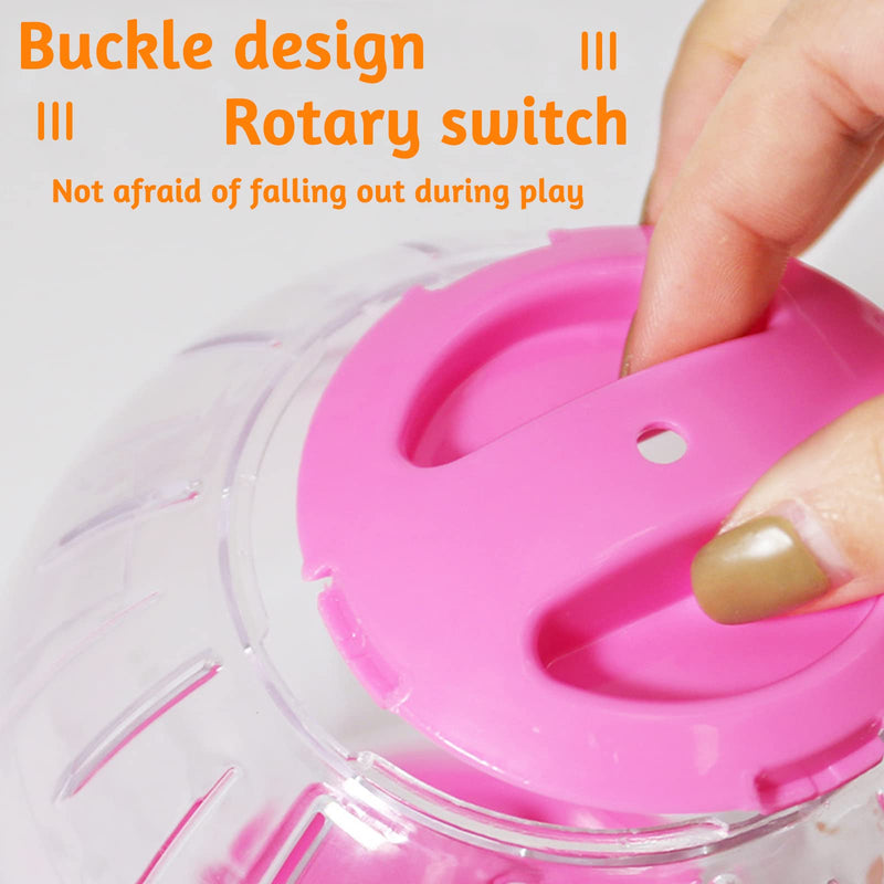 2 Pieces Hamster Running Balls Small Animal Exercise Balls Transparent Hamster Balls for Relieves Boredom and Increases Activity - PawsPlanet Australia