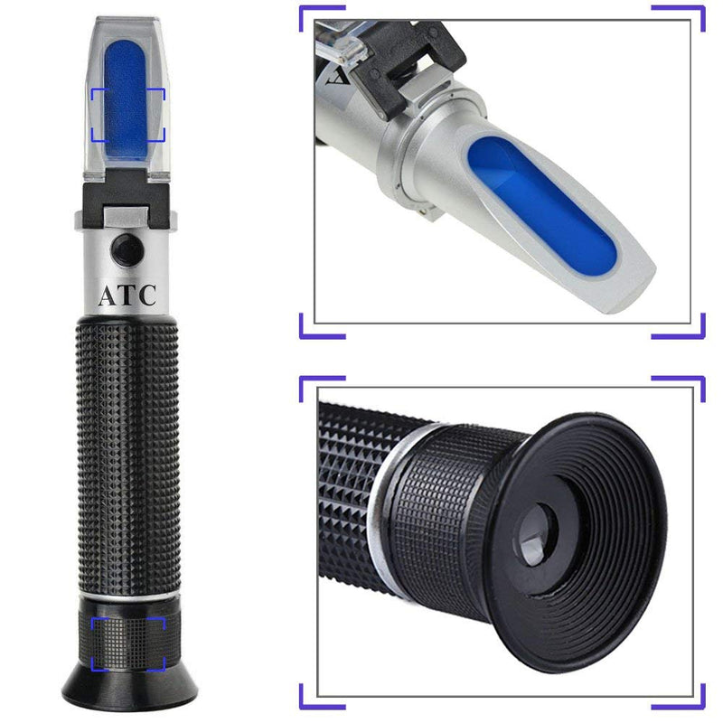 Salinity Refractometer for Seawater and Marine Fishkeeping Aquarium 0-100 PPT with Automatic Temperature Compensation - PawsPlanet Australia