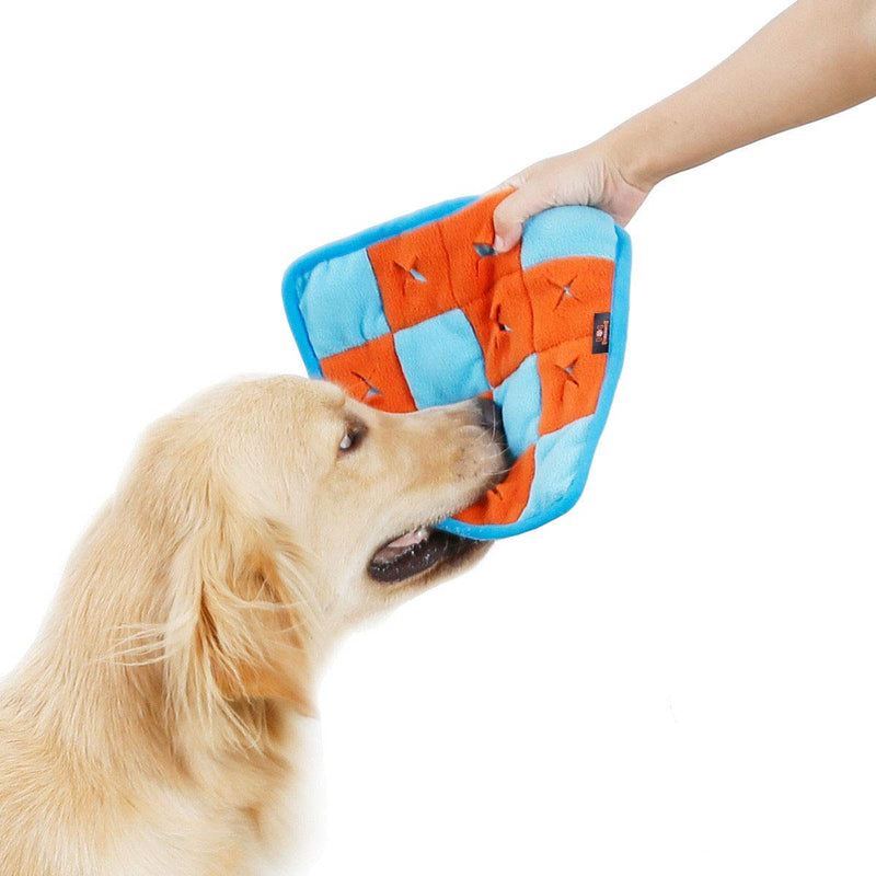 [Australia] - PetDog Slow Chewing Food Mat Sniffing Training Pad Blanket Feeding Mats for Dog Release Stress Foraging Skills Puzzle Toys Interactive Feed Game for Boredom Reversible Dog Snuffle Squeaker 