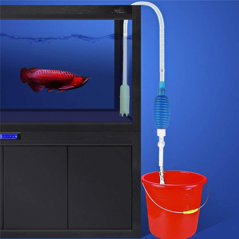 [Australia] - Aquarium Fish Tank Siphon and Gravel Cleaner,Hand Syphon Pump Fish Tank Cleaner Long Nozzle Water Changer to Drain and Replace Water in Minutes Large 