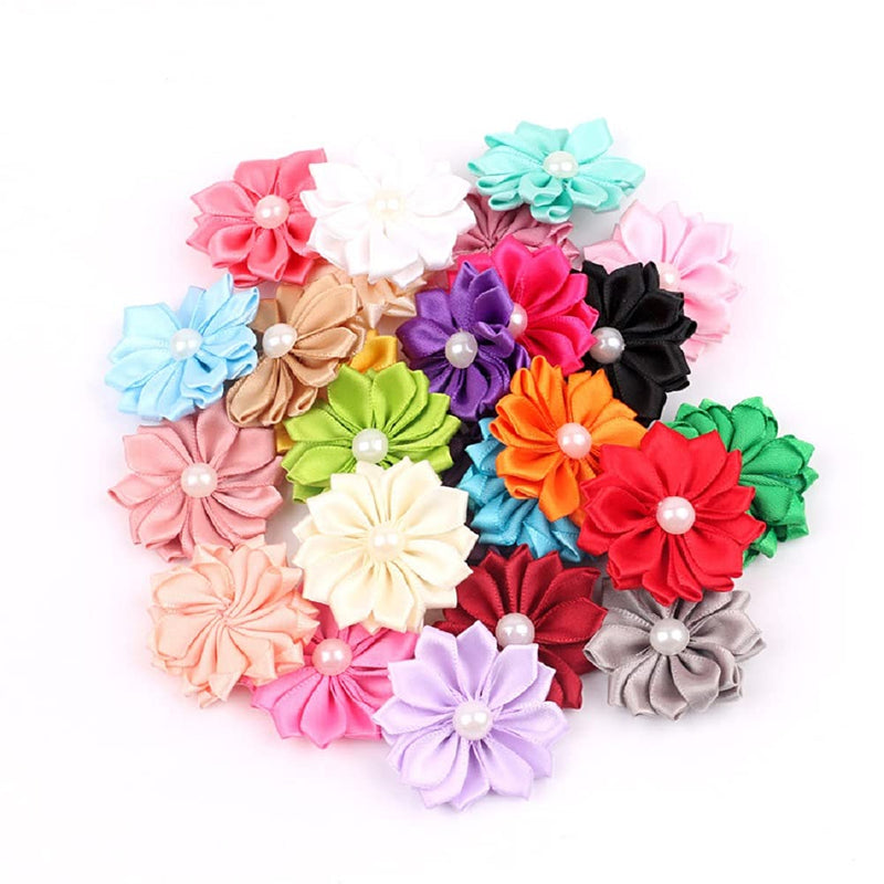 WONSEN 20PCS (10 Paris) Dog Hair Clips Grooming Girl Puppy Pet Dog Hair Bows Topknot Bowknot Party Birthday Grooming Accessorie 10 Colors 20PCS(10 Paris) - PawsPlanet Australia