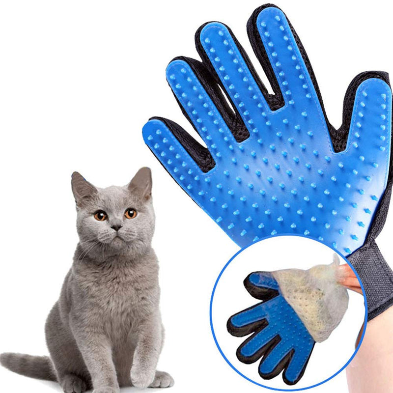 LI&DD 1 Pair Pet Cleaning Glove Brush,Pet Grooming Glove Deshedding Brush Glove Massage Deshedding Gloves (1Pair) 1Pair - PawsPlanet Australia