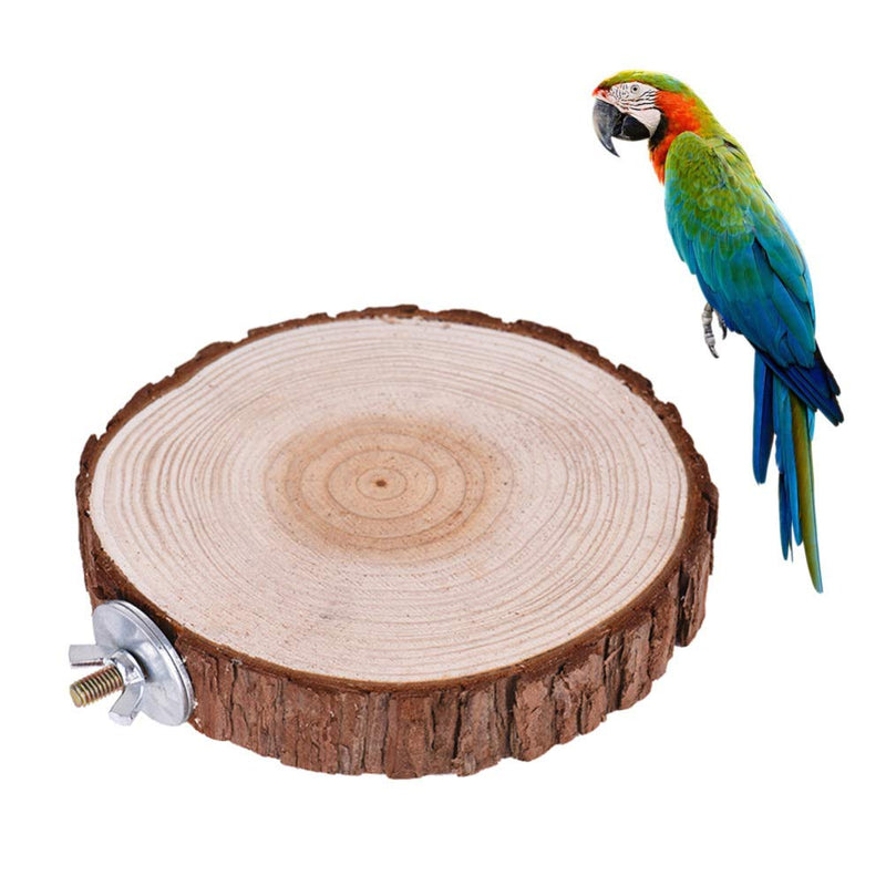 iplusmile 1 Piece 6-8cm Parrot Wooden Stand Board Parrot Wood Platform Bird Cage Accessories for Bird Cage 6x6x2cm - PawsPlanet Australia