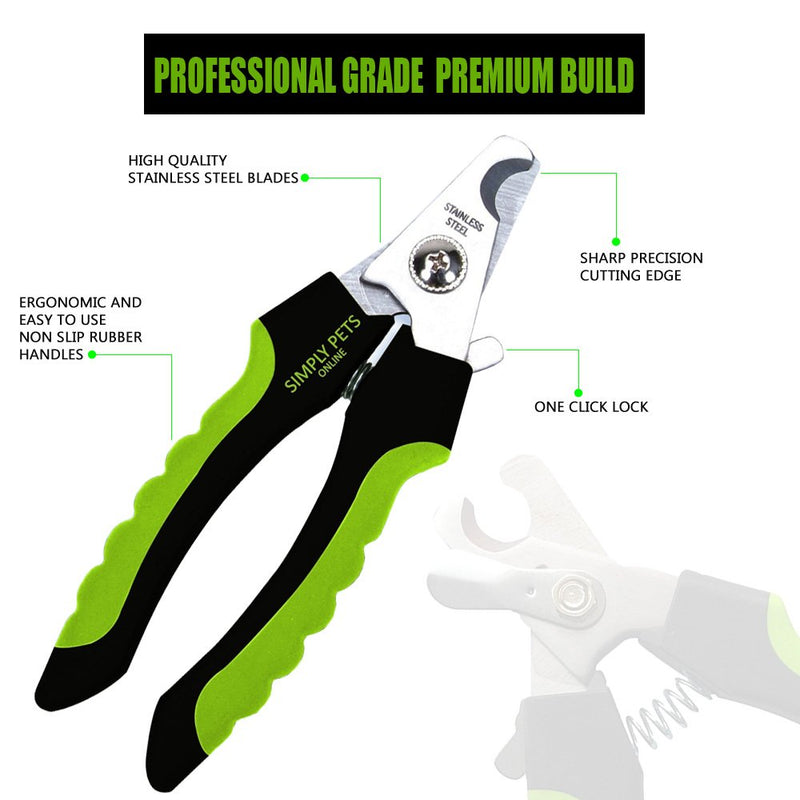 Dog Nail Clippers - Professional Nail Clippers for Dogs with Quick Sensor and Lock Single - PawsPlanet Australia