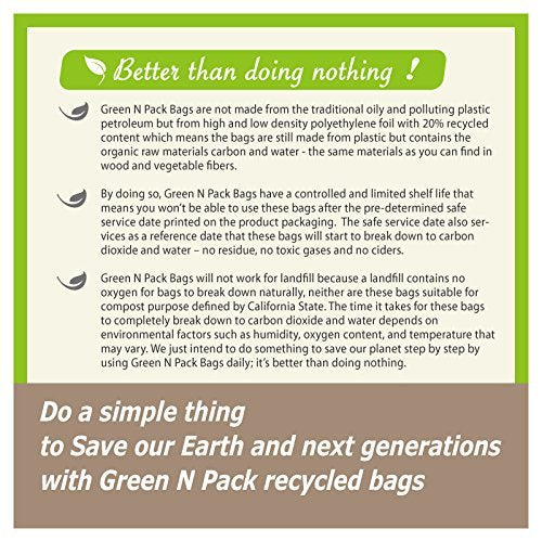 [Australia] - Green 'N' Pack Dog Waste Litter Bags (Easy-Tie Handles) 200 Bags 