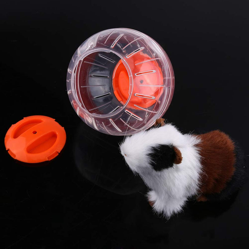 Hamster ball, diameter 12 cm, hamster running ball, hamster ball, exercise ball, sports ball, plastic roller ball, running ball, jogging ball, small animals toy for hamsters, rats, gerbils (orange). - PawsPlanet Australia