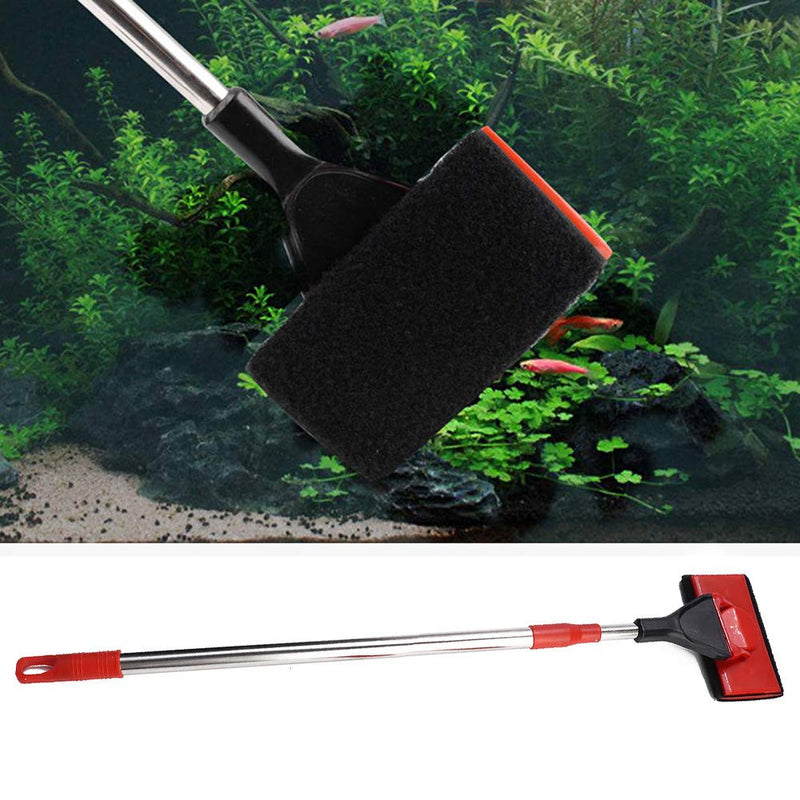 Aquarium Algae Scraper Telescopic Fish Tank Non-Slip Plastic Handle 4 in 1 Cleaner Brush Fish Tank Glass Scrubber Fish Tank Cleaning Tool for Clean Fish Tank impurities - PawsPlanet Australia