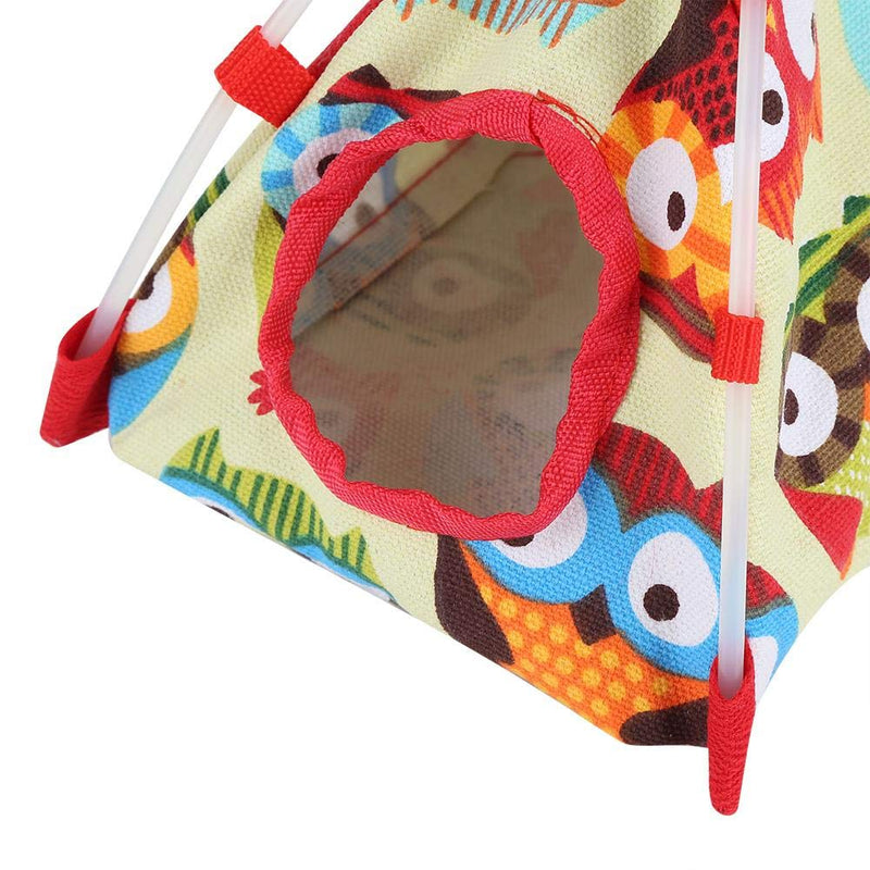 [Australia] - Sheens Parrot Hut Windproof House Bird Hanging Hammock Toy for Parakeet Cockatiel Cockatoo Conure Owl S 