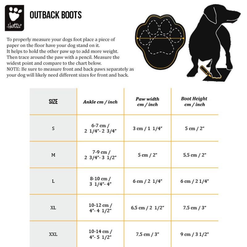 Hurtta Outback Dog Boots, Granite, 2 1/4 in, 2 Pack - PawsPlanet Australia