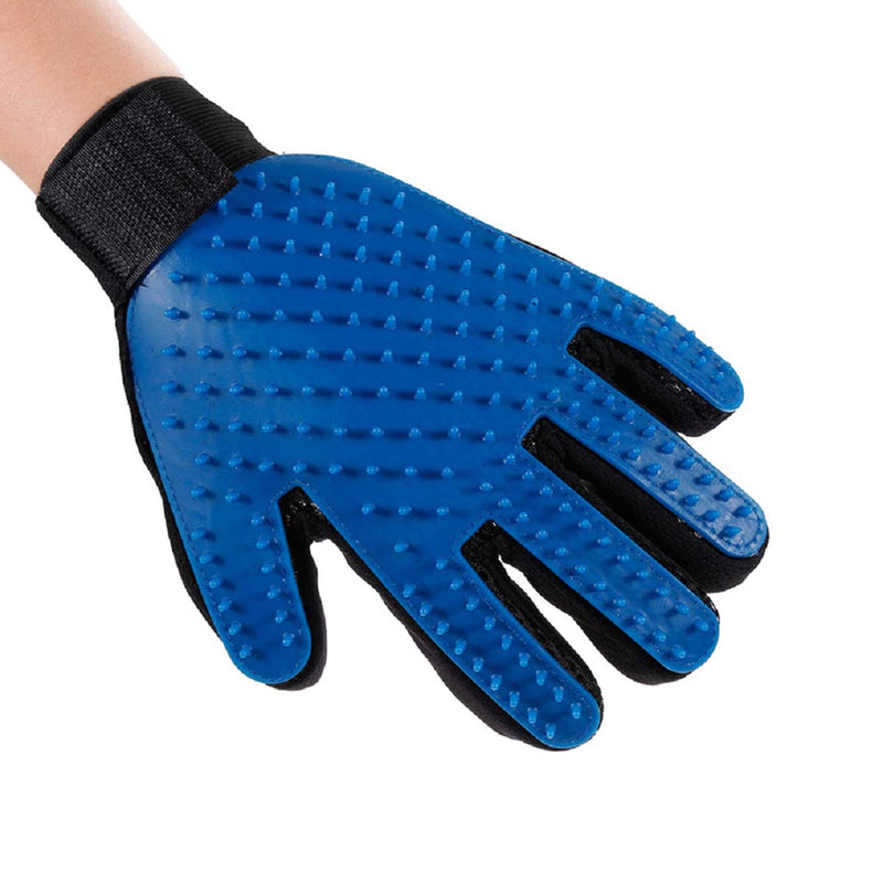 [Australia] - Pet Hair Remover Glove Dog Cat Deshedding Brush Glove et Massage and Bathing Glove for Dog or Cat, Rabbits and Horses with Long & Short Fur - 1 Pack 