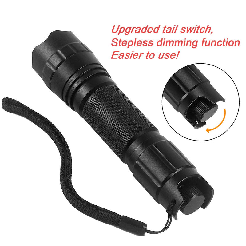 [Australia] - UltraFire 5W UV Flashlight,Infinite Dimming 395-405 nm BlackLight LED Flashlight,Zoomable,With Rechargeable Battery And Charger,For Dog/Cat Urine, Dry Stains, Bed Bugs, Scorpions,A/C Leak Detector 